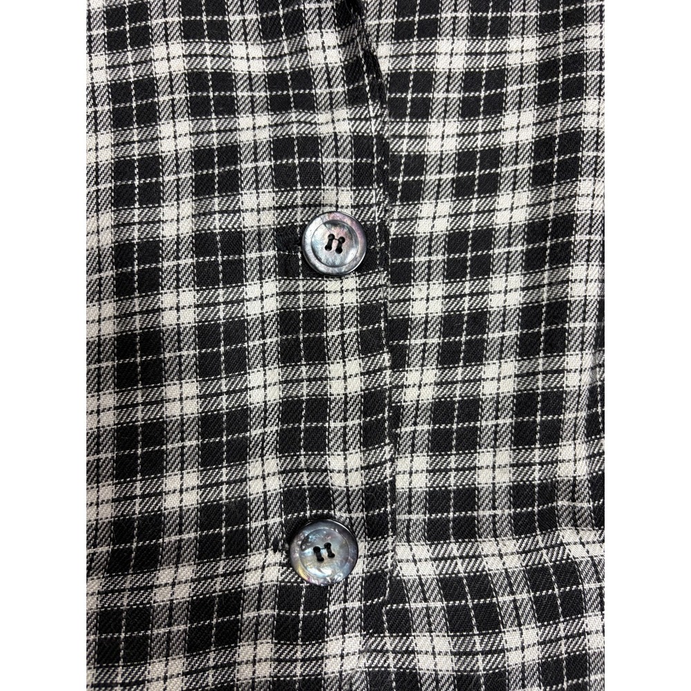 Wet Seal Vintage Cropped Blazer Black White Plaid 90s Academic Jacket Women S - Picture 3 of 6